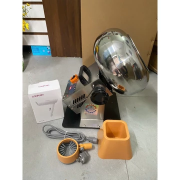 Máy đánh bóng kèm sấy khô viên th/-u--ố--c đông y - Máy bao viên hoàn, viên dược liệu