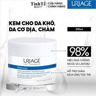 Kem dành cho da khô, viêm da cơ địa, chàm URIAGE XÉMOSE CÉRAT RELIPIDANT ANTI-IRRITATIONS 200ml