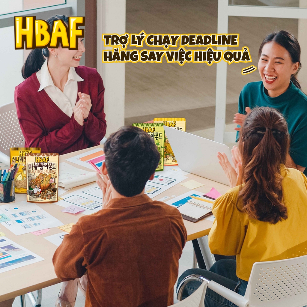 🔥[ĐƠN 150k Tặng 1 gói Sachi PV/Sachi NG/Gumi]🔥Hạt Hạnh Nhân Tẩm Vị HBAF Hàn Quốc 120G Dinh Dưỡng Ăn Vặt Healthy