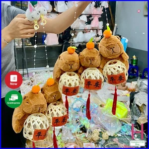 Đèn lồng gấu bông Capybara nâu,hồng,xanh bơ siêu hot trend 2025,lồng đèn chơi trung thu đầy đủ phụ kiện { H }n