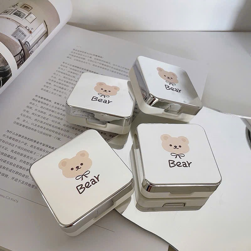 Khay đựng lens 💥HÀNG CAO CẤP💥 Hộp đựng kính áp tròng không chì an toàn, kiểu dáng cute, dễ thương