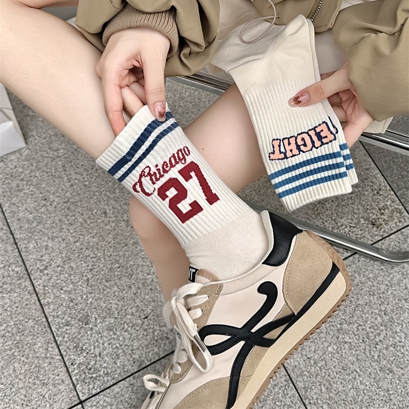 Vớ Tất Số 27 & 7 cổ cao Unisex phong cách thể thao, trẻ trung và năng động