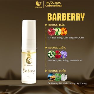 Gift Test Nước Hoa Nữ Barberry 3ML - K3 Perfume