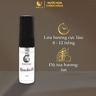 Gift Test Nước Hoa Unisex Manchester 3ML - K3 Perfume