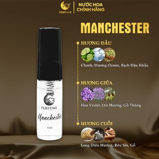 Gift Test Nước Hoa Unisex Manchester 3ML - K3 Perfume