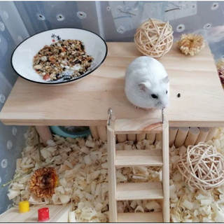 bàn gỗ,Tầng lửng, bàn kê cho hamster, sóc bay thú cưng nhỏ