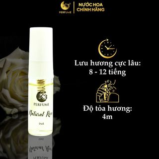 Gift Test Nước Hoa Nữ Natural Rose 3ML - K3 Perfume