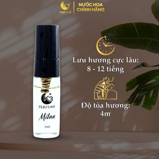 Gift Test Nước Hoa Nam Milan 3ML - K3 Perfume