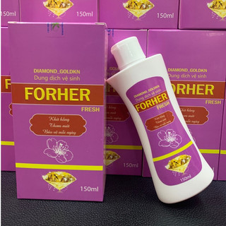Dung dịch vệ sinh phụ nữ FORHER giúp làm sạch dịu nhẹ cô bé, khử mùi hôi, giảm viêm, ngứa, Chai 150ml