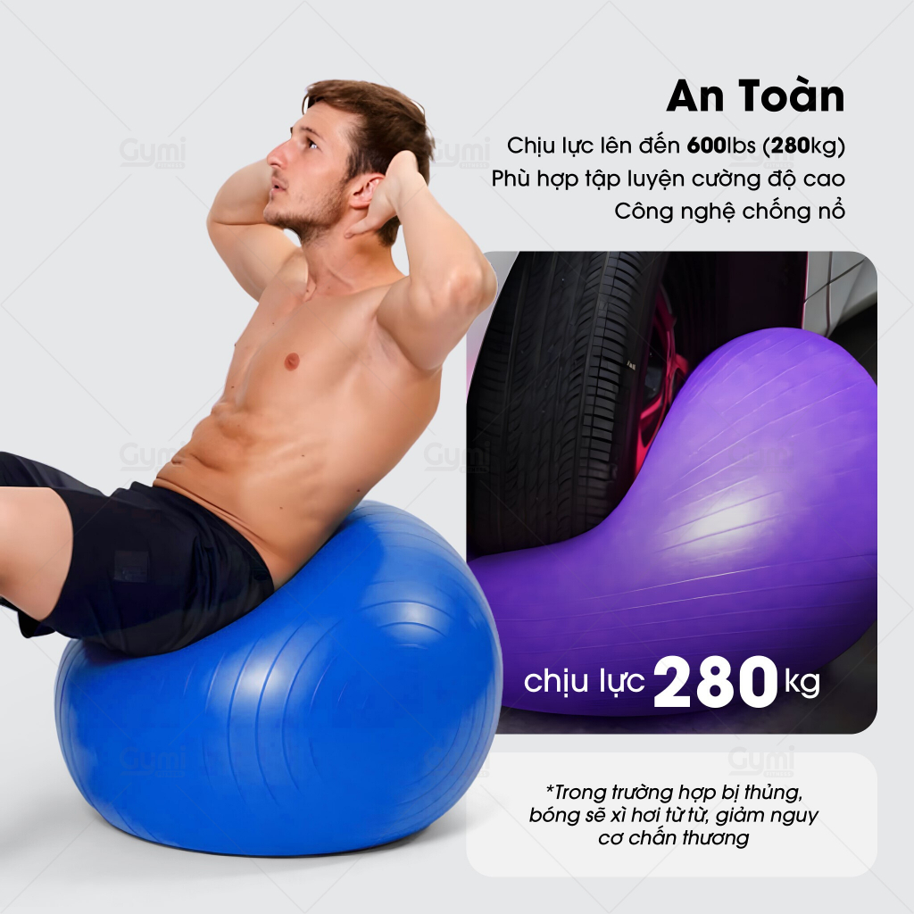 [Kèm Bơm] Bóng Tập Gym, Tập Yoga Trơn 65cm - 75cm - BongYoga