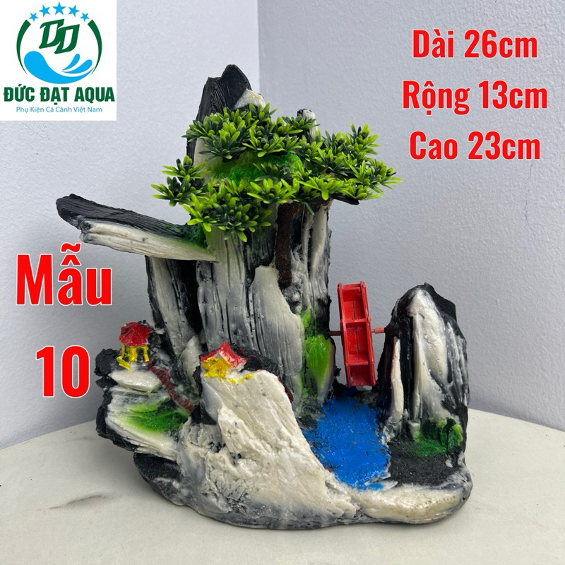 Mô hình núi đá tiểu cảnh hòn non bộ với gần 100 mẫu trang trí bể cá, bể thủy sinh cao cấp 4