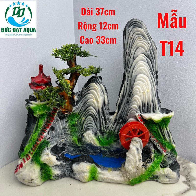 Mô hình núi đá tiểu cảnh hòn non bộ với gần 100 mẫu trang trí bể cá, bể thủy sinh cao cấp 7