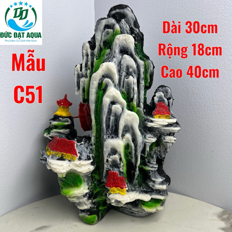 Mô hình núi đá tiểu cảnh hòn non bộ với gần 100 mẫu trang trí bể cá, bể thủy sinh cao cấp 6