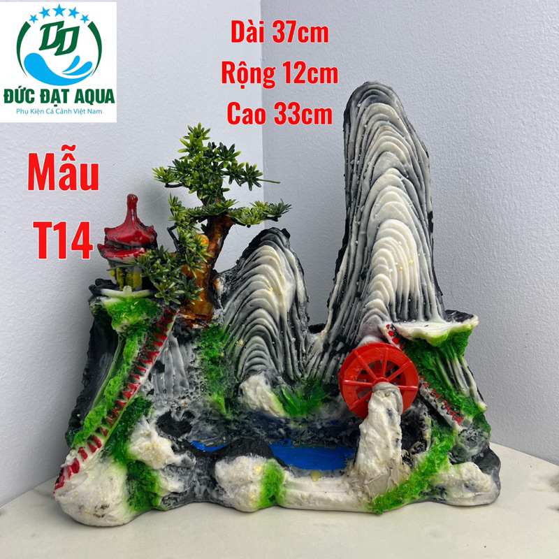 Mô hình núi đá tiểu cảnh hòn non bộ với gần 100 mẫu trang trí bể cá, bể thủy sinh cao cấp 3
