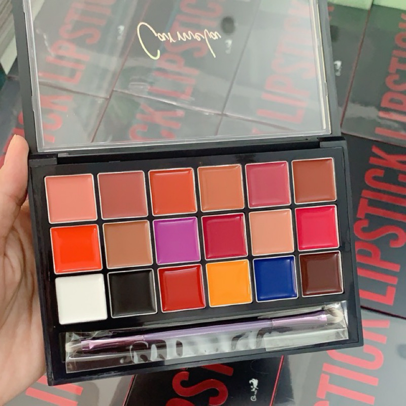 Bảng Son Carmela Amplified Color Matching Lipstick 18 Ô