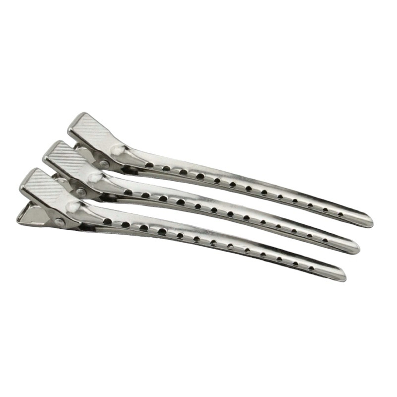 Set kẹp vịt nhôm 12 cây size lớn . Kẹp nhôm cao cấp giúp cố định tóc chặt, không gỉ sét.