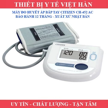 MÁY ĐO HUYẾT ÁP BẮP TAY CITIZEN CH-452 AC