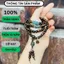 Vòng tay chuỗi hạt bằng trầm hương sánh chìm 6mm 108 hạt mix charm đá cao cấp ngũ điếu làm ngọc, bi và:ng10k - Nam nữ
