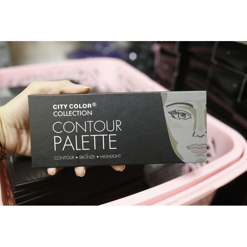 Bảng Tạo Khối City Color Contour Palette 3 Ô | Contour – Bronze – Highlight | Phấn Mịn Dễ Tán