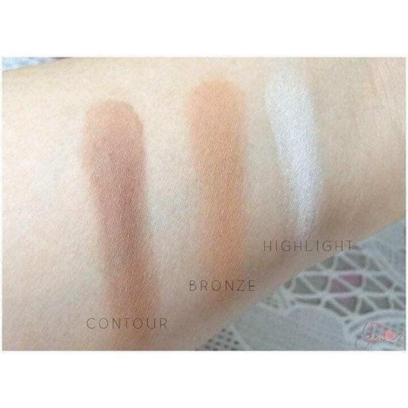 Bảng Tạo Khối City Color Contour Palette 3 Ô | Contour – Bronze – Highlight | Phấn Mịn Dễ Tán