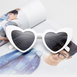 Kính râm hình trái tim cute và dễ thương, Mắt kính mát mắt mèo thời trang nam nữ chống tia UV Styley
