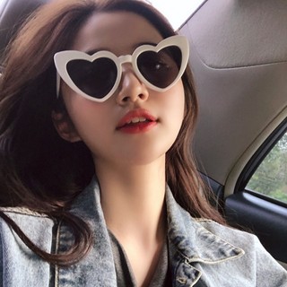 Kính râm hình trái tim cute và dễ thương, Mắt kính mát mắt mèo thời trang nam nữ chống tia UV Styley