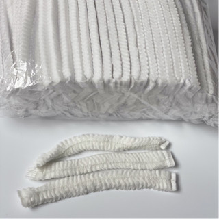 -Mũ trùm tóc màu xanh, trắng, đen dùng trong spa, nhà xưởng (100 cái/1 bịch)