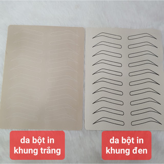- Da bột in khung mày sẵn giúp học viên luyện tập phun xăm mày, luyện sợi mày sexybrows