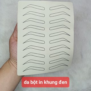 - Da bột in khung mày sẵn giúp học viên luyện tập phun xăm mày, luyện sợi mày sexybrows