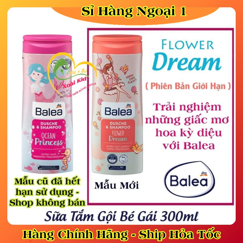 [auth] Sữa tắm gội Balea cho bé trai và bé gái 300ml- Nội địa Đức Đủ Bill [Hot]