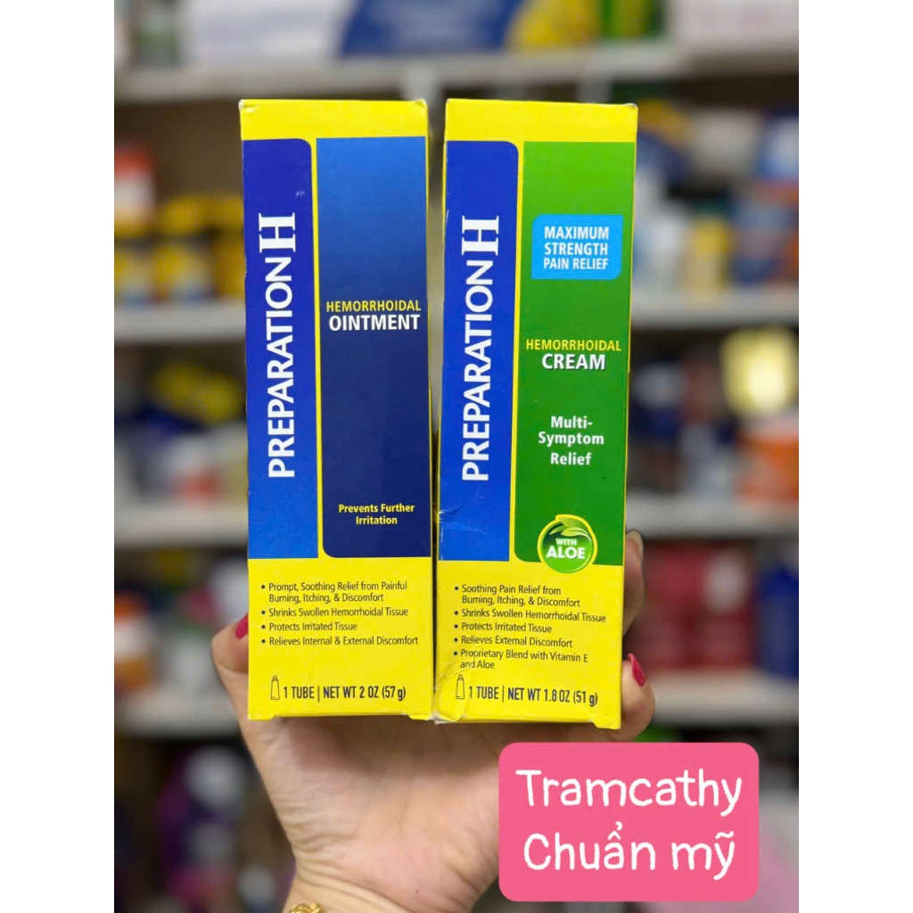 Kem bôi trĩ Preparation H Hemorrhoidal Ointment của Mỹ | Shopee Việt Nam