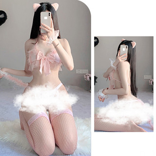 Bộ Bikini Cosplay 5 Chi Tiết Mèo Nhỏ Quyến Rũ, Đồ ngủ Hóa Trang Mèo Nhỏ Gợi Cảm Cuốn Hút Mới - DN11