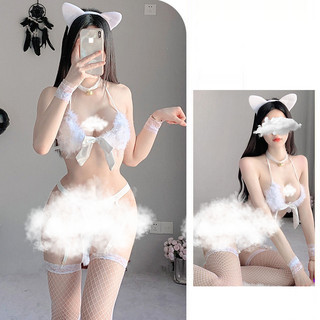 Bộ Bikini Cosplay 5 Chi Tiết Mèo Nhỏ Quyến Rũ, Đồ ngủ Hóa Trang Mèo Nhỏ Gợi Cảm Cuốn Hút Mới - DN11