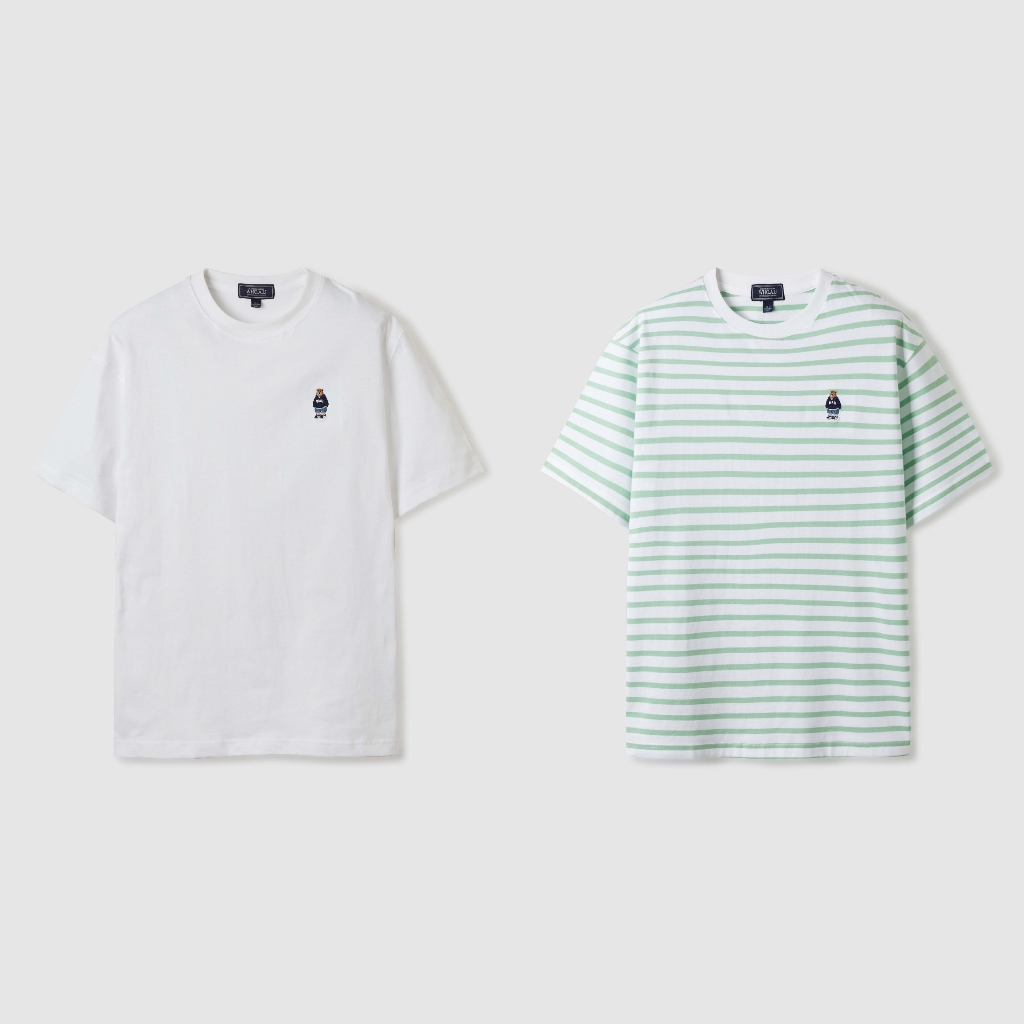 Áo Thun WHO.A.U Steve 2PACK Stripe T-shirts[B]_WHRSE2352U