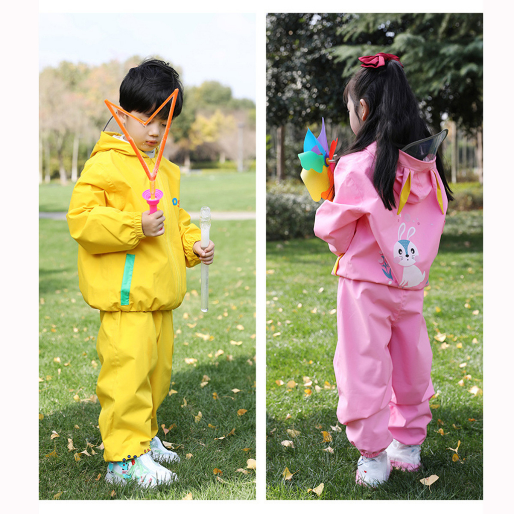 ÁO MƯA BỘ,BỘ QUẦN +ÁO ĐI MƯA CAO CẤP TRẺ EM CHỐNG NƯỚC,CHẤT LIỆU AN TOÀN CHO BÉ AMB01