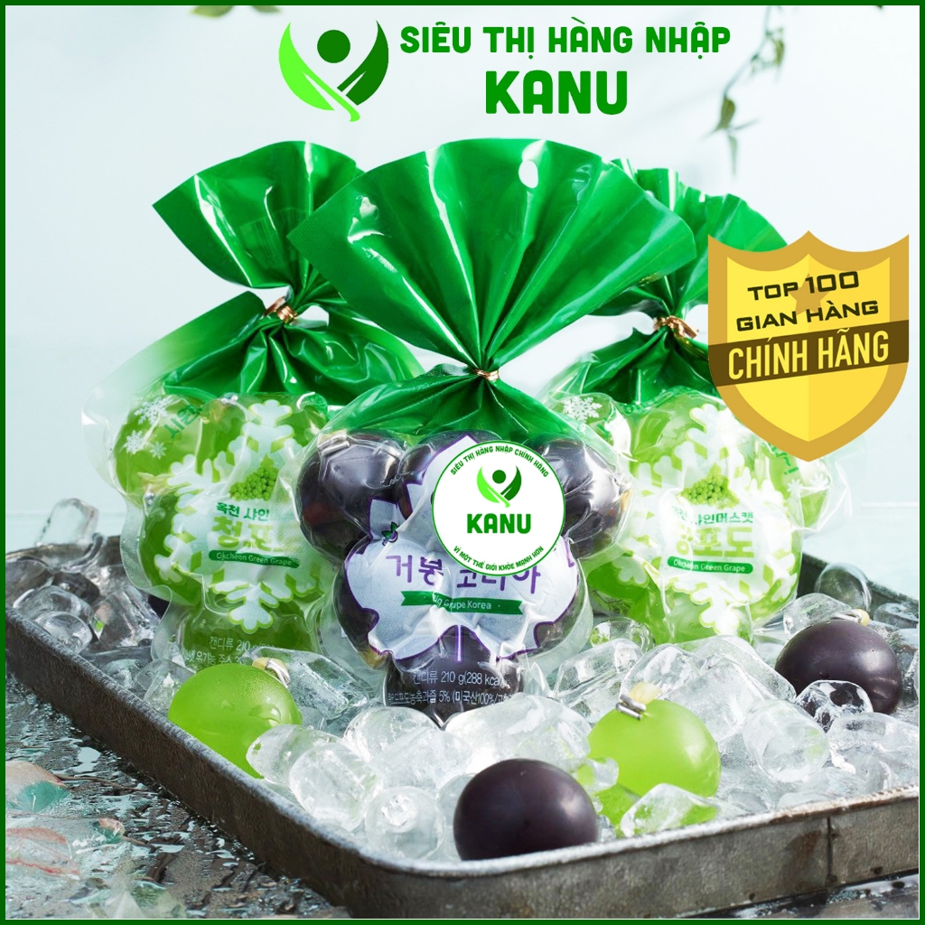 [CHÍNH HÃNG] Thạch nho nổ Kyoho Jelly Hàn Quốc 210g 7 viên to siêu hot ...