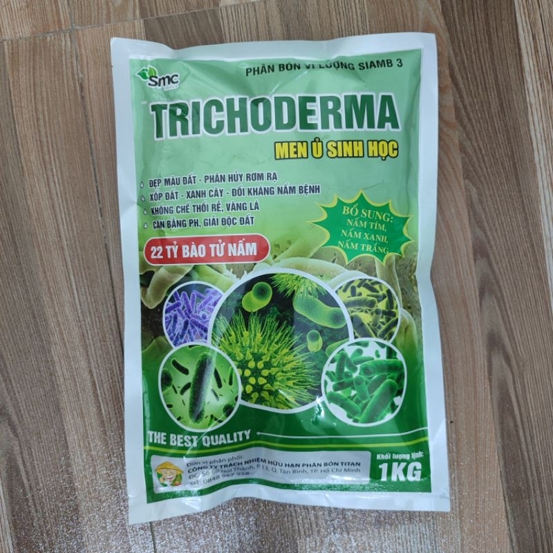 Trichoderma Bacillus 1kg; Ủ phân chuồng, rơm rạ, đối kháng nấm bệnh ...
