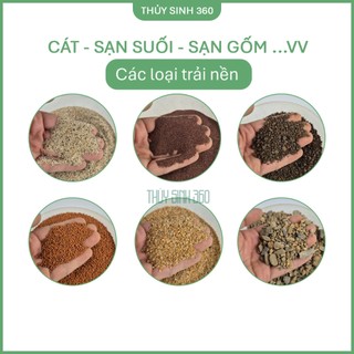 Cát, Sỏi, Sạn Suối, Sạn Gốm...vv, Trải Nền Bể Cá Thủy Sinh - Đã Xử Lý Sạch