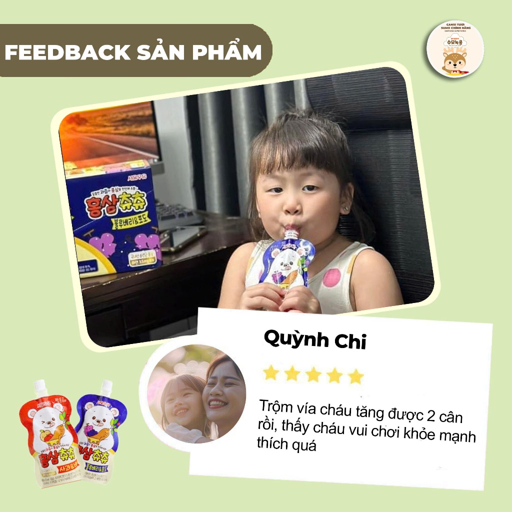 Nước Hồng Sâm ChuChu Hàn Quốc Giúp Trẻ Tăng Sức Đề Kháng, Tăng Cao Và Phục Hồi Sức Khoẻ