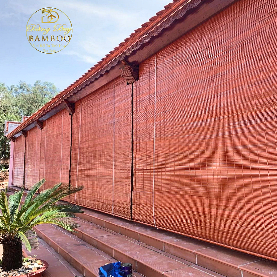 Mành Trúc Cật Nan 1cm Sơn Pu 2 Lớp Rộng 1,8m x 2m/ 2,5m/ 3m Rèm Trúc ...