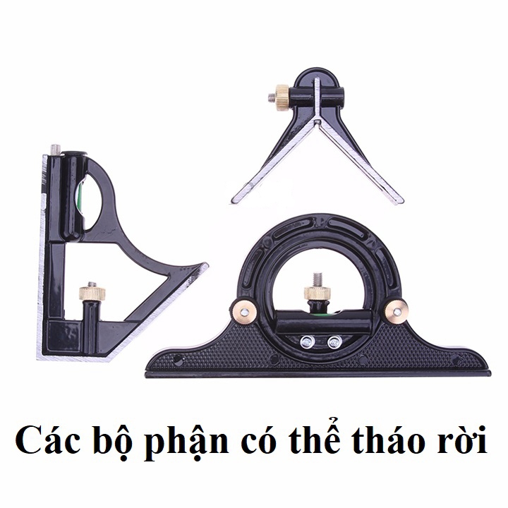 Thước đo góc đa năng dài 30cm , thước đa năng có nivo , thước ke góc vuông