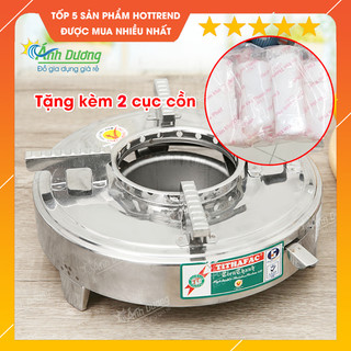 Combo bếp cồn Inox cao cấp kèm set 2 cục cồn hàng chính hãng