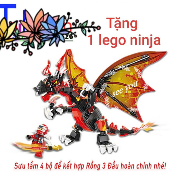 Xếp hình lego rồng kèm chiến binh ninja, mẫu xe thông minh mới | Shopee ...