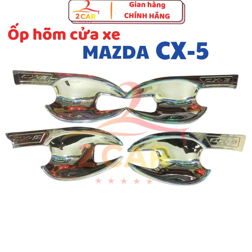 Ốp hõm cửa xe Mazda Cx5 2014 - 2017 - 2018 - 2025 nhựa ABS mạ crom cao cấp