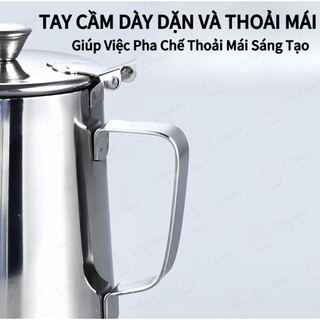 Bình đựng nước inox có nắp 350ml - 2000ml Chubyy Chef bình đựng nước, cà phê vô cùng sạch sẽ bình pha trà giữ nhiệt inox