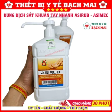[CHÍNH HÃNG] Dung Dịch Sát Khuẩn Tay Nhanh ASIRUB Chai 1000ml