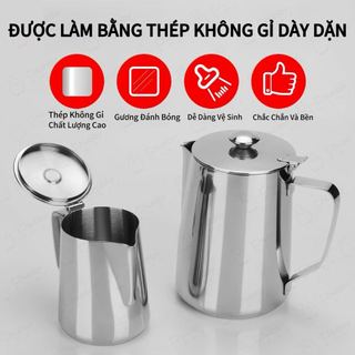 Bình đựng nước inox có nắp 350ml - 2000ml Chubyy Chef bình đựng nước, cà phê vô cùng sạch sẽ bình pha trà giữ nhiệt inox