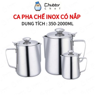 Bình đựng nước inox có nắp 350ml - 2000ml Chubyy Chef bình đựng nước, cà phê vô cùng sạch sẽ bình pha trà giữ nhiệt inox