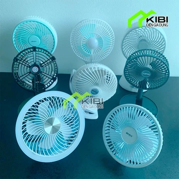 Quạt tích điện kẹp bàn, quạt sạc để bàn tích điện lâu, pin siêu bền