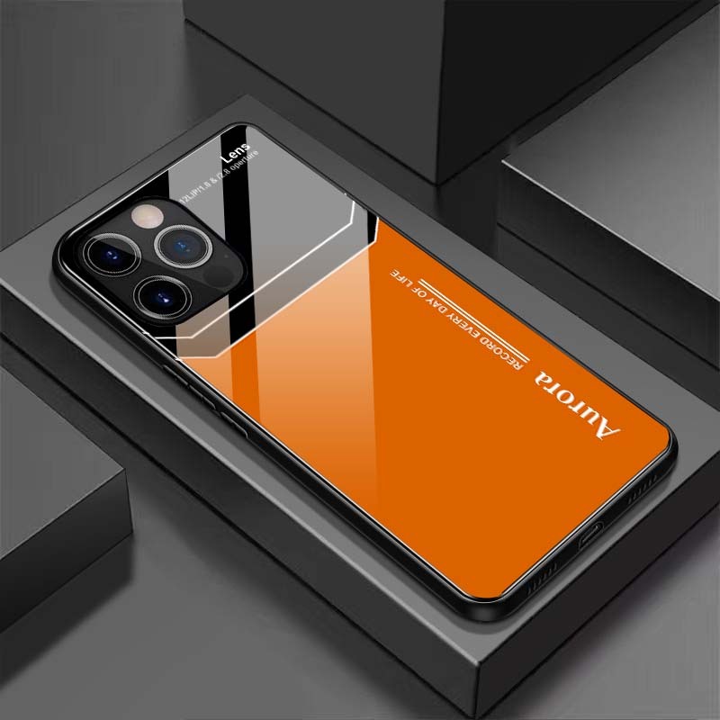 Ốp Lưng IPHONE 15, 15 PLUS, 15 PRO, 15 PROMAX Mặt Lưng Kính Cường Lực Sáng Bóng